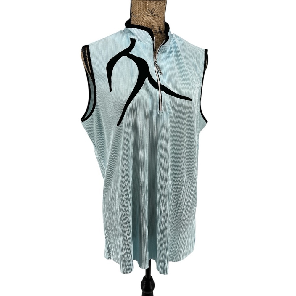 Jamie Sadock Sleeveless Golf Tennis Activewear‎ Top Pickleball XL Light Blue